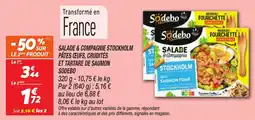 Netto Salade & compagnie stockholm pâtes ceufs crudités et tartare de saumon sodebo offre