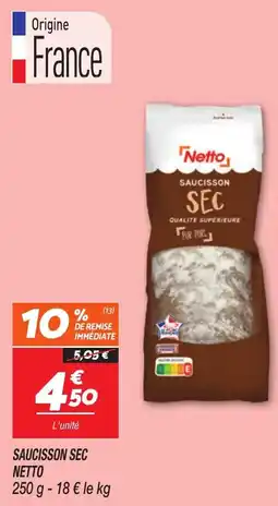 Netto Saucisson sec netto offre