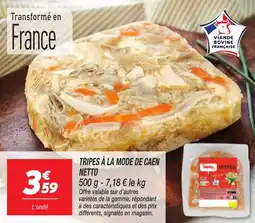 Netto Tripes à la mode de caen netto offre