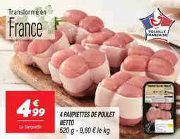 Netto 4 paupiettes de poulet netto offre
