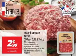 Netto Chair à saucisse netto offre