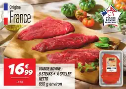 Netto Viande bovine 5 steak a griller netto offre