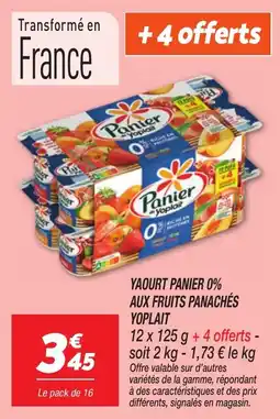 Netto Yaourt panier 0% aux fruits panachés yoplait offre