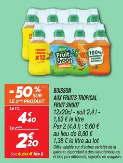 Netto Boisson aux fruits tropical fruit shoot offre
