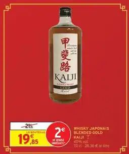 Intermarché WHISKY JAPONAIS BLENDED GOLD offre