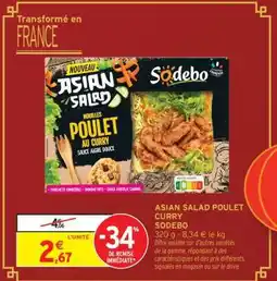 Intermarché ASIAN SALAD POULET CURRY offre