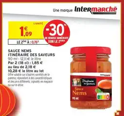 Intermarché SAUCE NEMS ITINÉRAIRE DES SAVEURS offre