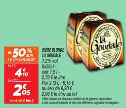 Netto Bière blonde la goudale offre