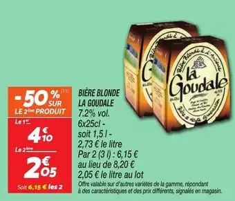 Bière blonde la goudale