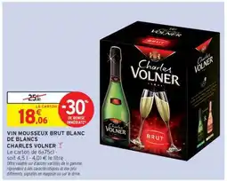Intermarché VIN MOUSSEUX BRUT BLANC DE BLANCS offre