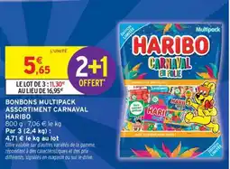 Intermarché BONBONS MULTIPACK ASSORTIMENT CARNAVAL HARIBO offre