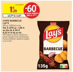 Intermarché Chips Barbecue Lay's offre