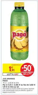 Intermarché JUS ANANAS PAGO offre