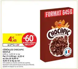 Intermarché Céréales Chocapic Nestle offre