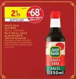 Intermarché Sauce Soja 'Suzi Wan' offre