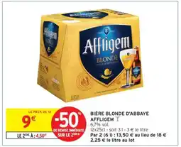 Intermarché BIÈRE BLONDE D'ABBAYE “AFFLIGEM” offre