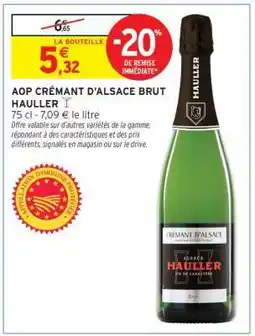 Intermarché AOP CRÉMANT D'ALSACE BRUT HAULLER offre
