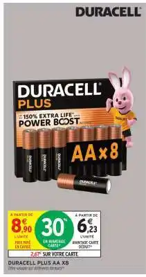 Intermarché DURACELL PLUS AA X8 offre