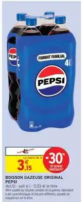 Intermarché Boisson Gazeuse Original Pepsi offre