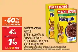 Netto Céréales nesquik nestlé offre