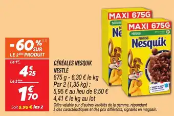 Céréales nesquik nestlé