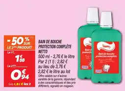 Netto Bain de bouche protection complète netto offre