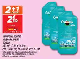 Netto Shampoing douche minéraux marins ushuaia offre