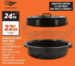 Netto Rôtissoire avec grille pradel france offre