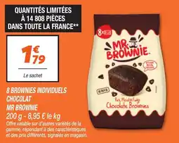 Netto 8 brownies individuels chocolat mr brownie offre