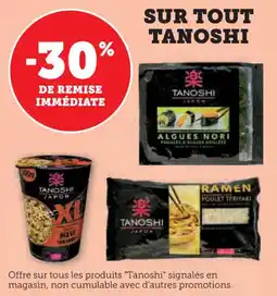 U Express Sur tout tanoshi offre