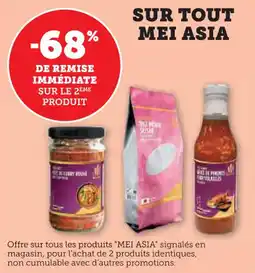 U Express Sur tout mei asia offre