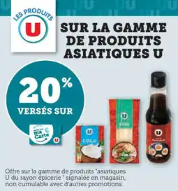 U Express Sur la gamme de produits asiatiques u offre