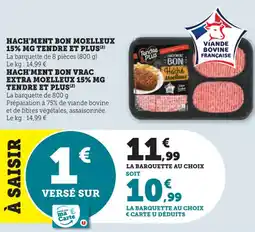 U Express Hach'ment bon moelleux 15% mg tendre et plus offre