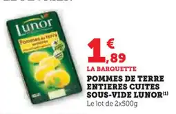 U Express Pommes de terre entieres cuites sous-vide lunor offre