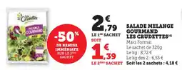U Express Salade melange gourmand les crudettes offre