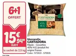 Promocash Cantadora - mozzarella offre