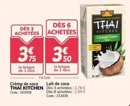 Promocash Thai kitchen - crème de coco offre