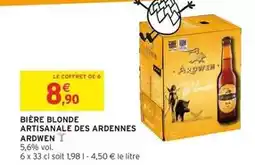 Intermarché Contact Ardwen - bière blonde artisanale des ardennes offre