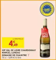 Intermarché Contact Marcel - igp val de loire chardonnay offre