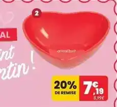 Animalis Coockoo - gamelle en ceramique coeur rouge offre