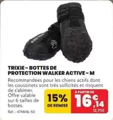 Animalis Trixie - bottes de protection walker active - m offre