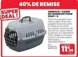 Animalis Animalis - caisse de transport pour chat offre