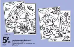 E.Leclerc 2 minis tableaux à colonier offre