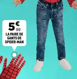 Centrakor La paire de gants de spider-man offre