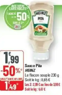 G20 Sauce pita heinz offre