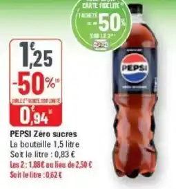 G20 Pepsi zéro offre