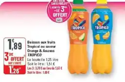 G20 Boisson aux fruits tropical ou saveur orange & ananas tropico offre