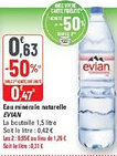 Eau minérale naturelle evian