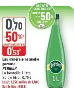 G20 Eau minérale naturelle gazeuse perrier offre
