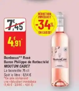 G20 Bordeaux rosé baron philippe de rothschild mouton cadet offre